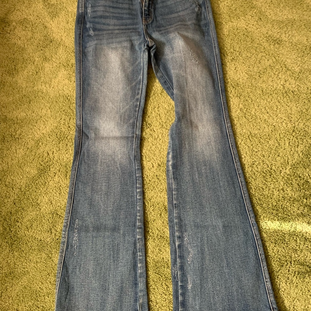 KanCan Women's Blue Boot Cut Jeans